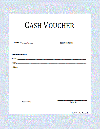Cash-Voucher-Template