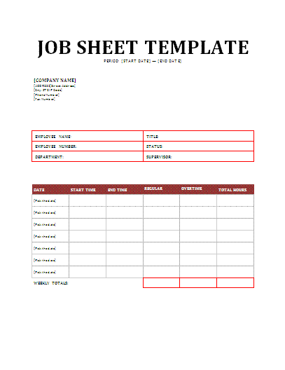 job-sheet-template