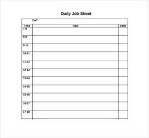 business-job-sheet-template