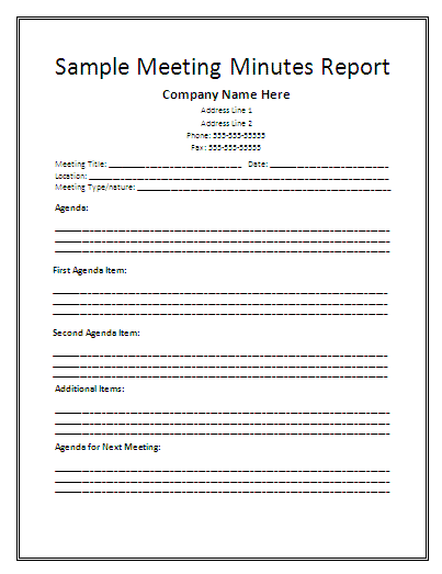 free-new-Blank-Business-Report-Templates