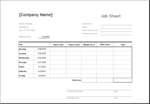 worksheet-job-sheet-template