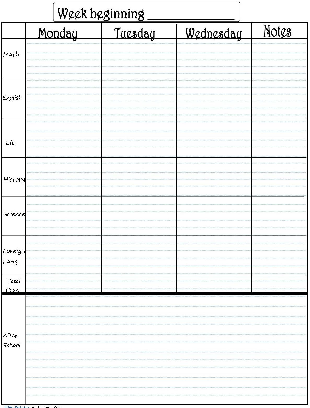 doc-school-planner-templates