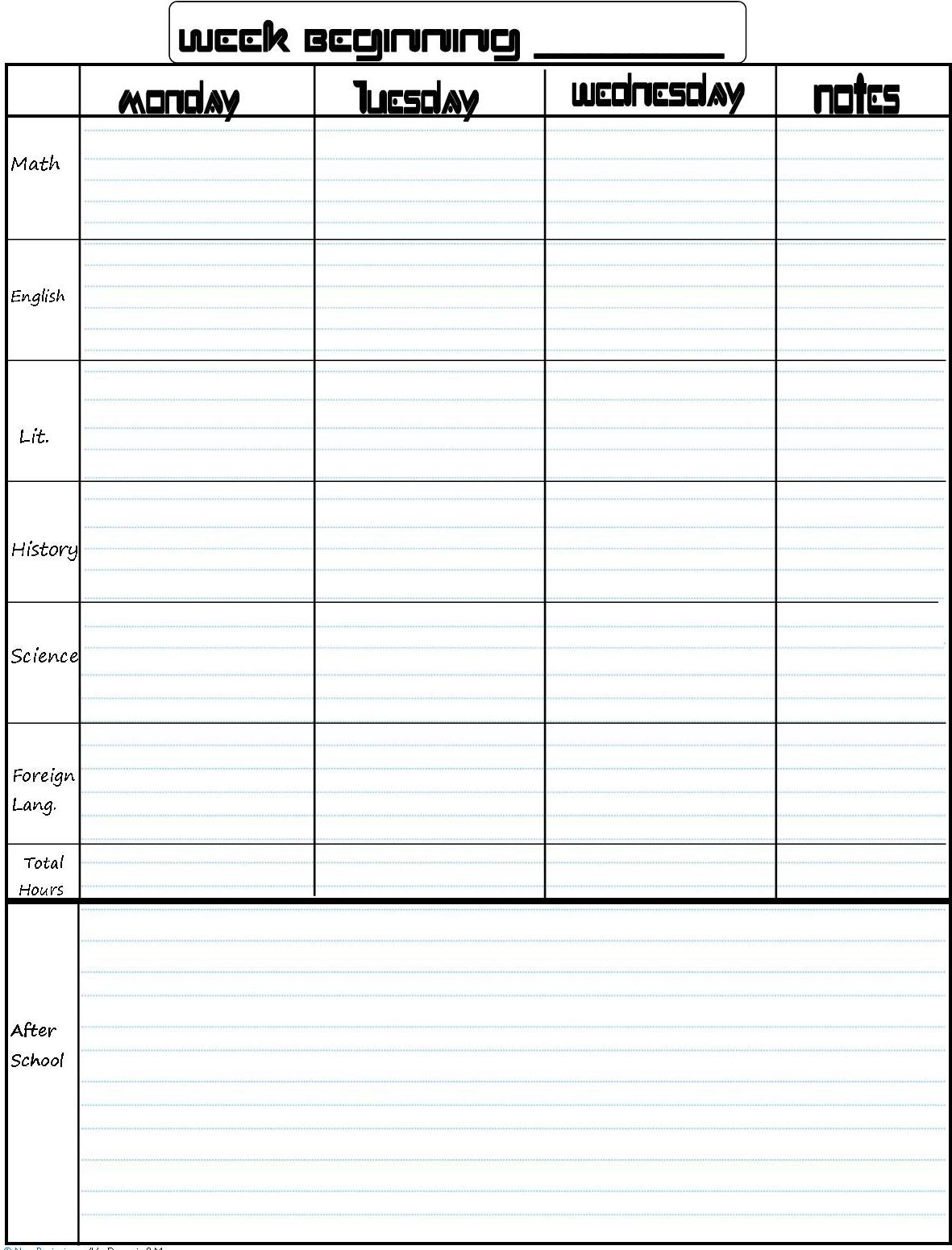 pdf-school-planner-templates