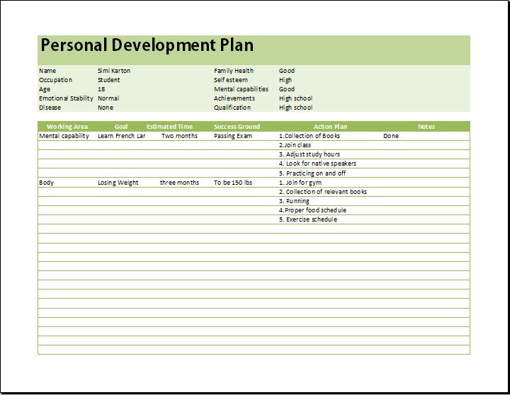 personal-development-planner-printable-template