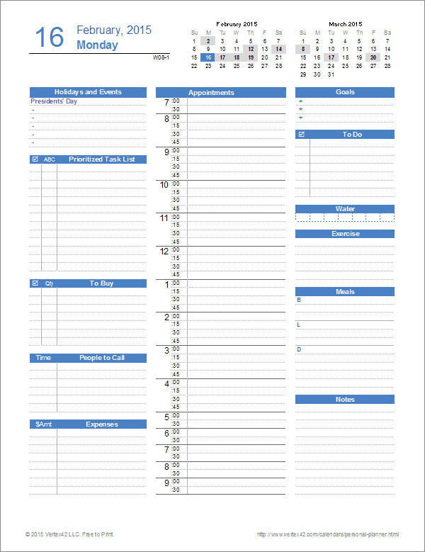 personal-planner-daily-printable-template