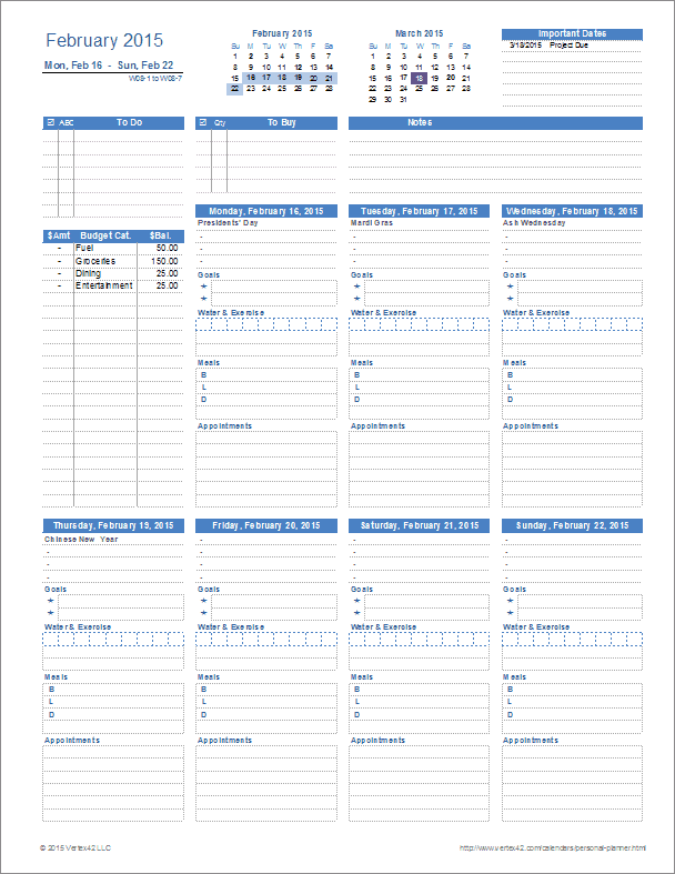 personal-planner-printable-template
