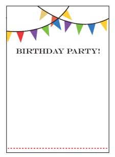 Free Printable Birthday Party Invitation Templates
