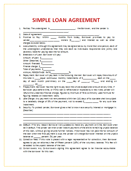 document-Loan-Agreement-Sample-templates