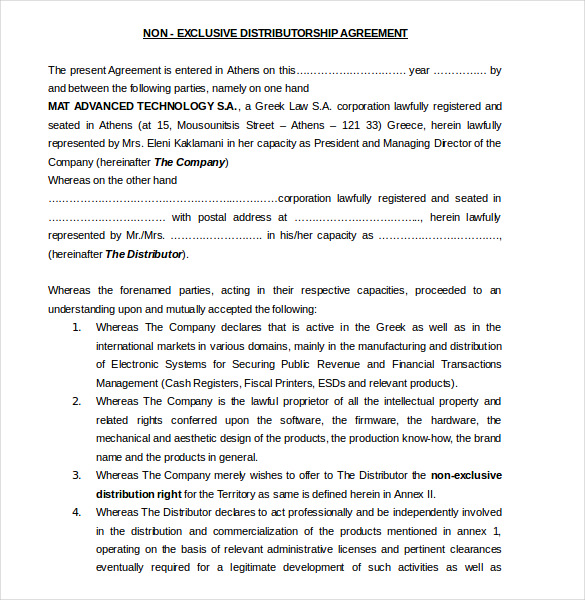 Non-Exclusive-Distribution-Agreement-Template-doc