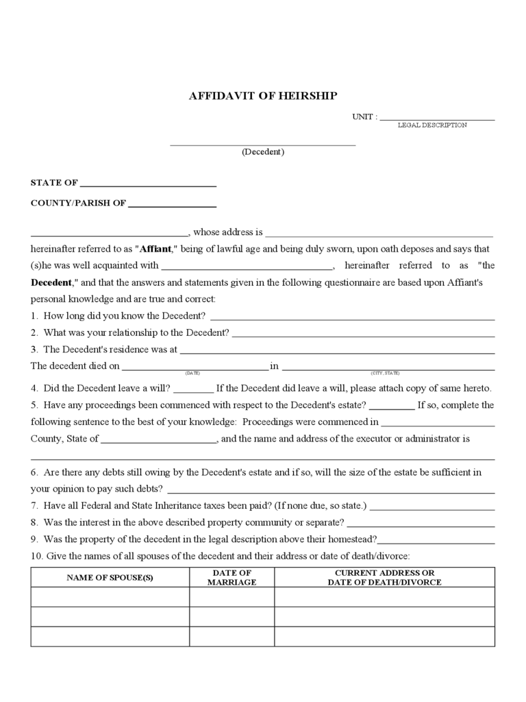 affidavit-of-heirship-form-sample-documents