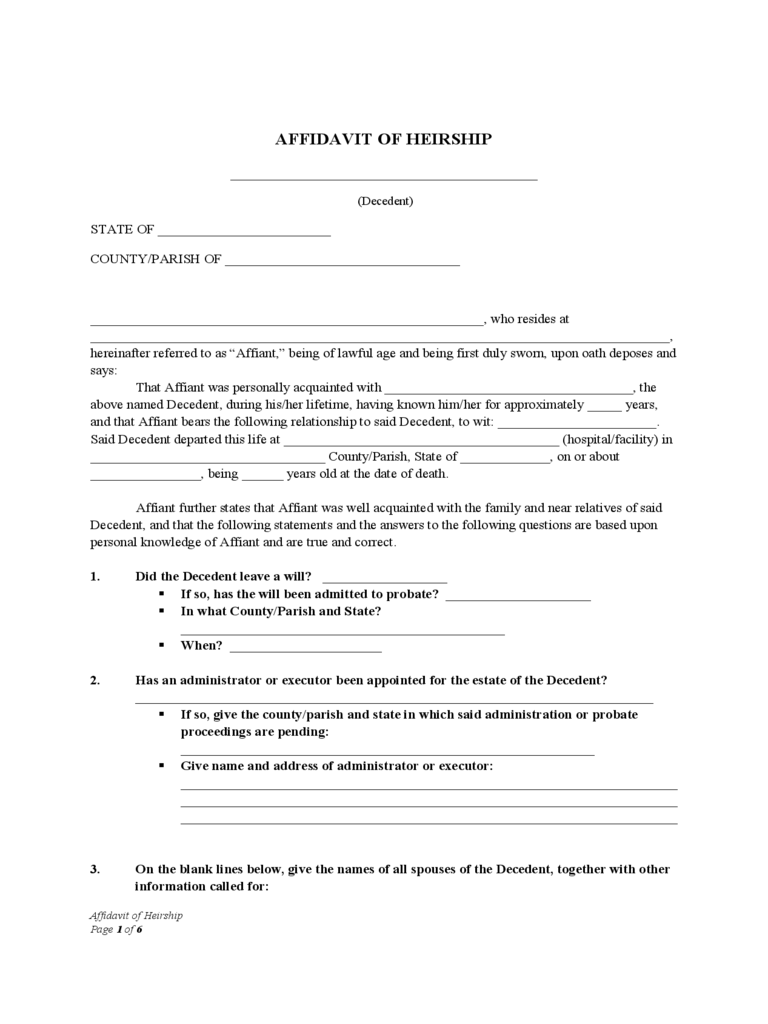 affidavit-of-heirship-mewbourne-templates