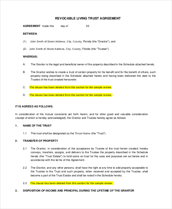 printable-pdf-doc-form-living-trust-agreement-form