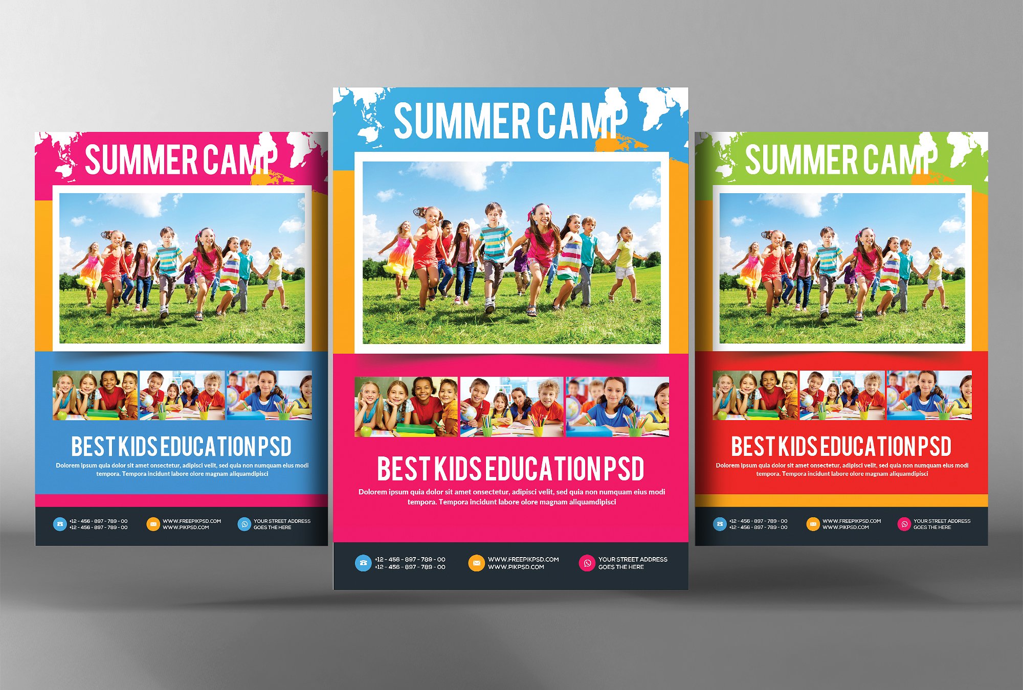 trifold-camp-flyer-templates