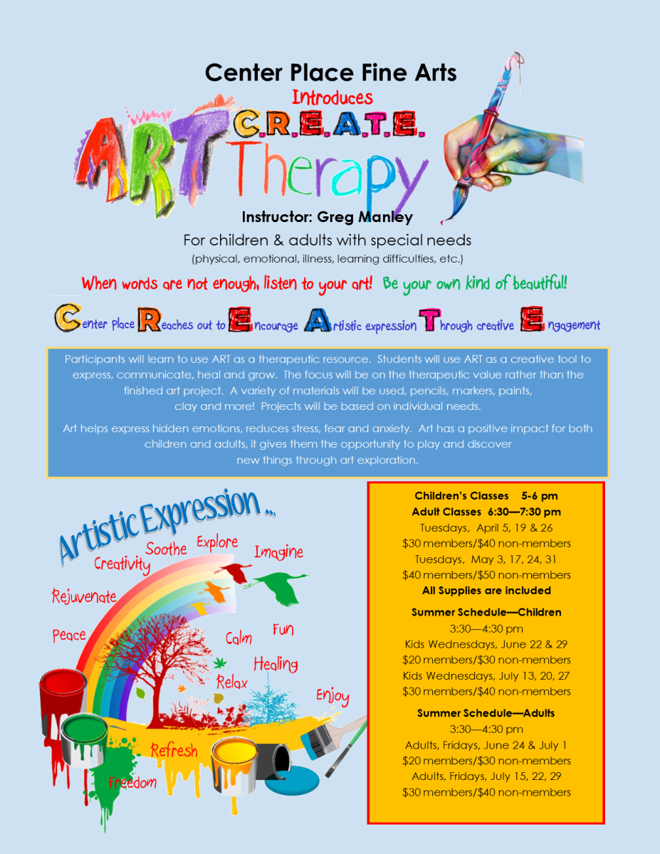 Art Therapy April - Painting Workshop Flyers