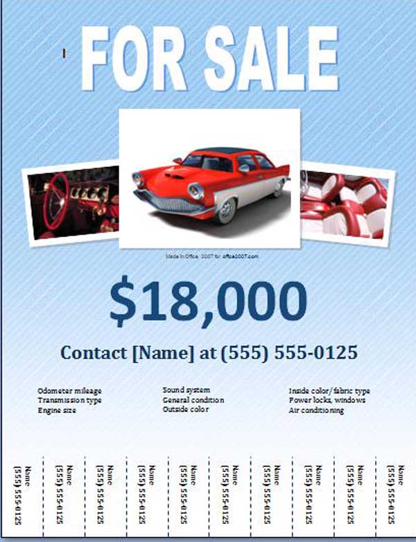 car-Sales Flyer Templates-doc-pdf