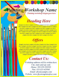 Painting Workshop Flyers-template-doc-pdf-editable